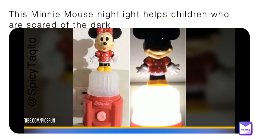 This Minnie Mouse nightlight helps children who are scared of the dark