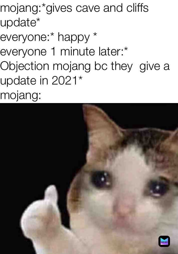 #minecraft #minecraftcaveupdate #minecraftcaveandcliffsupdate #memes4dayz #lmao #lmfao #haha #lol #yeet #funnymemes #bruh