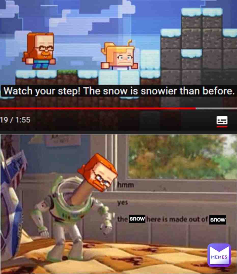 snow it is #saveamerica #minecraft #minecraftmemes #minecraftforlife #sharlydadog