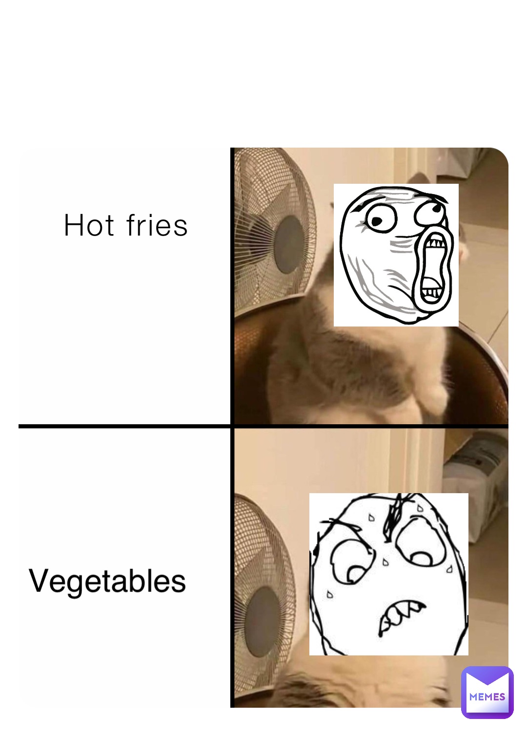 Hot fries Vegetables