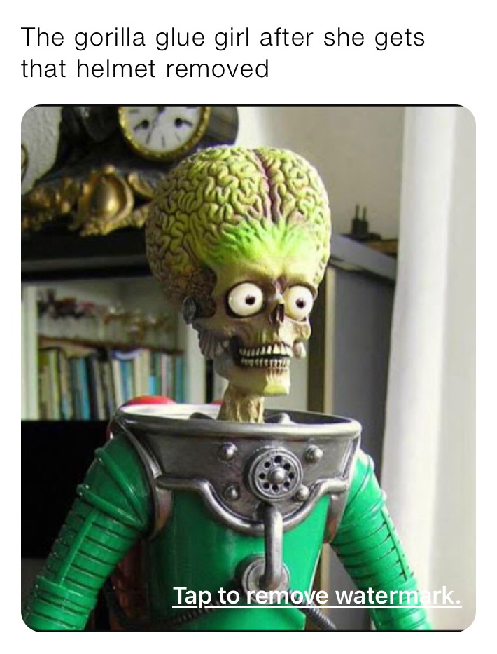 The gorilla glue girl after she gets that helmet removed tbi5ivmmjs