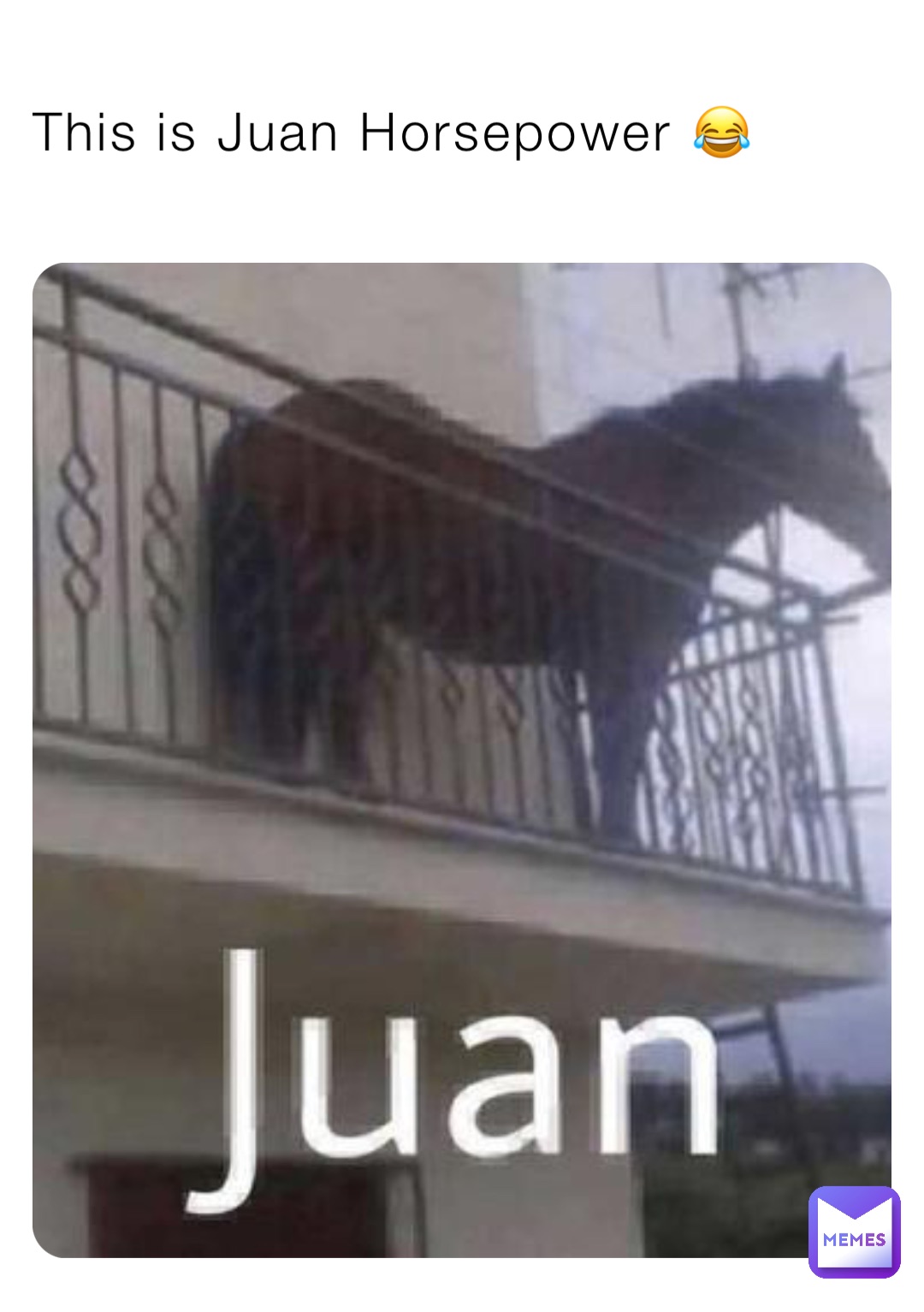 This is Juan Horsepower 😂
