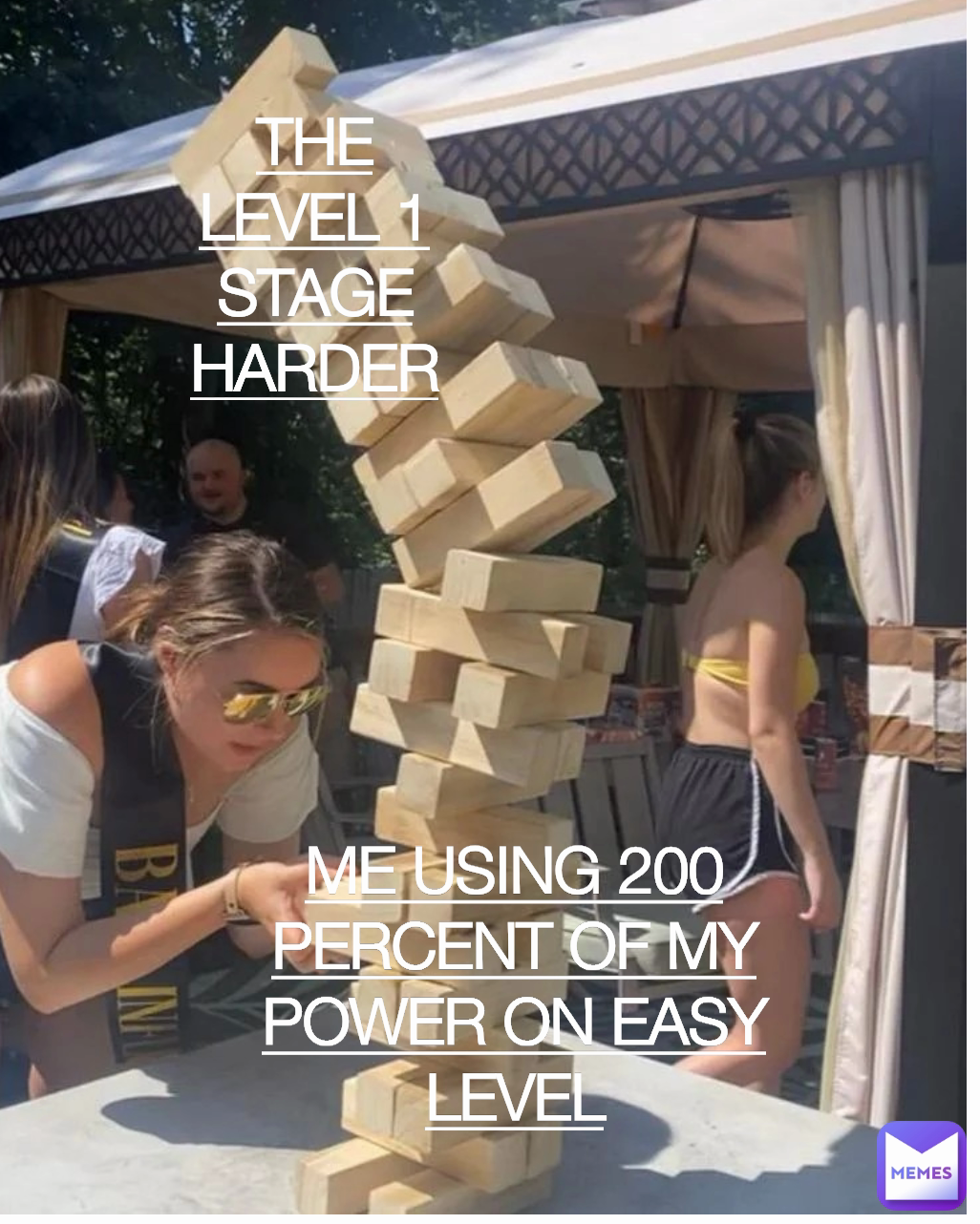 THE LEVEL 1 STAGE HARDER AFTER THIS ME USING 200 PERCENT OF MY POWER ON EASY LEVEL