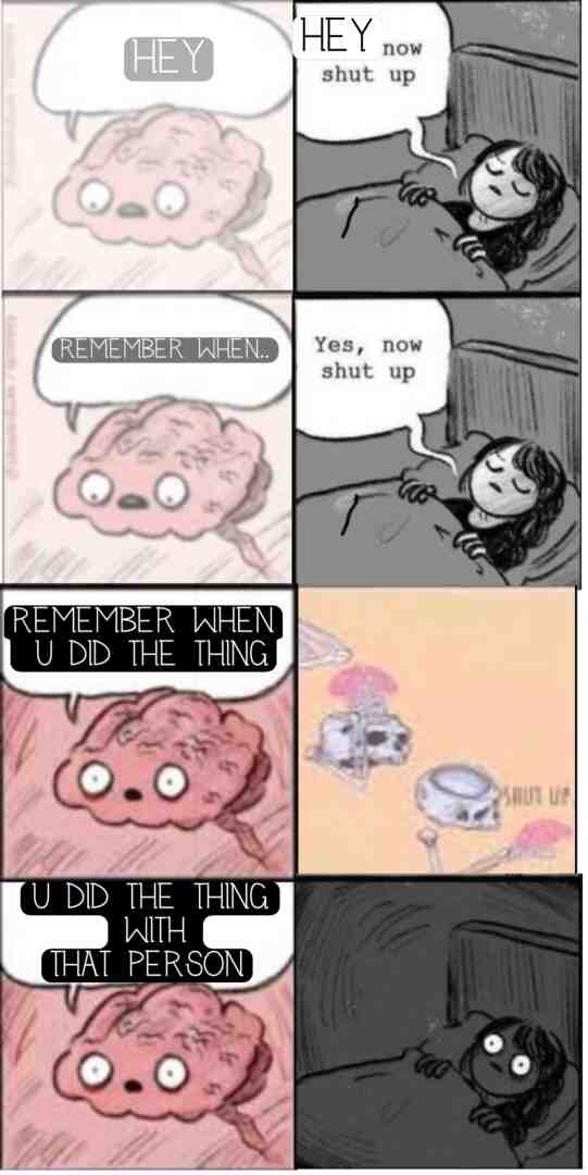 I have a monster inside my head #overthinking # #brain