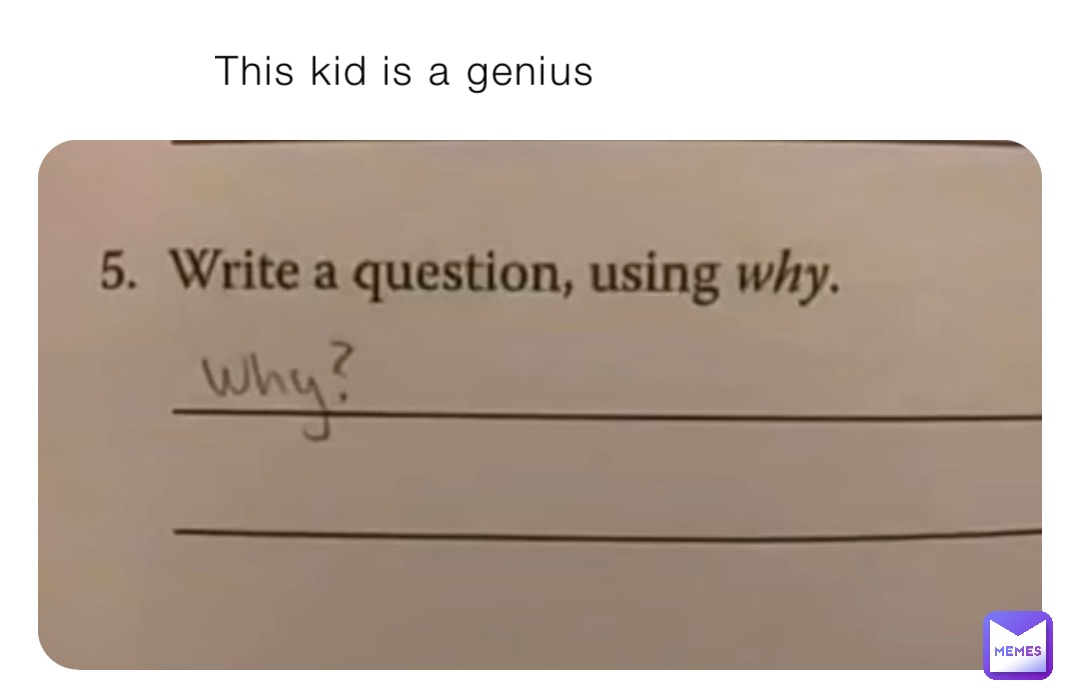 This kid is a genius