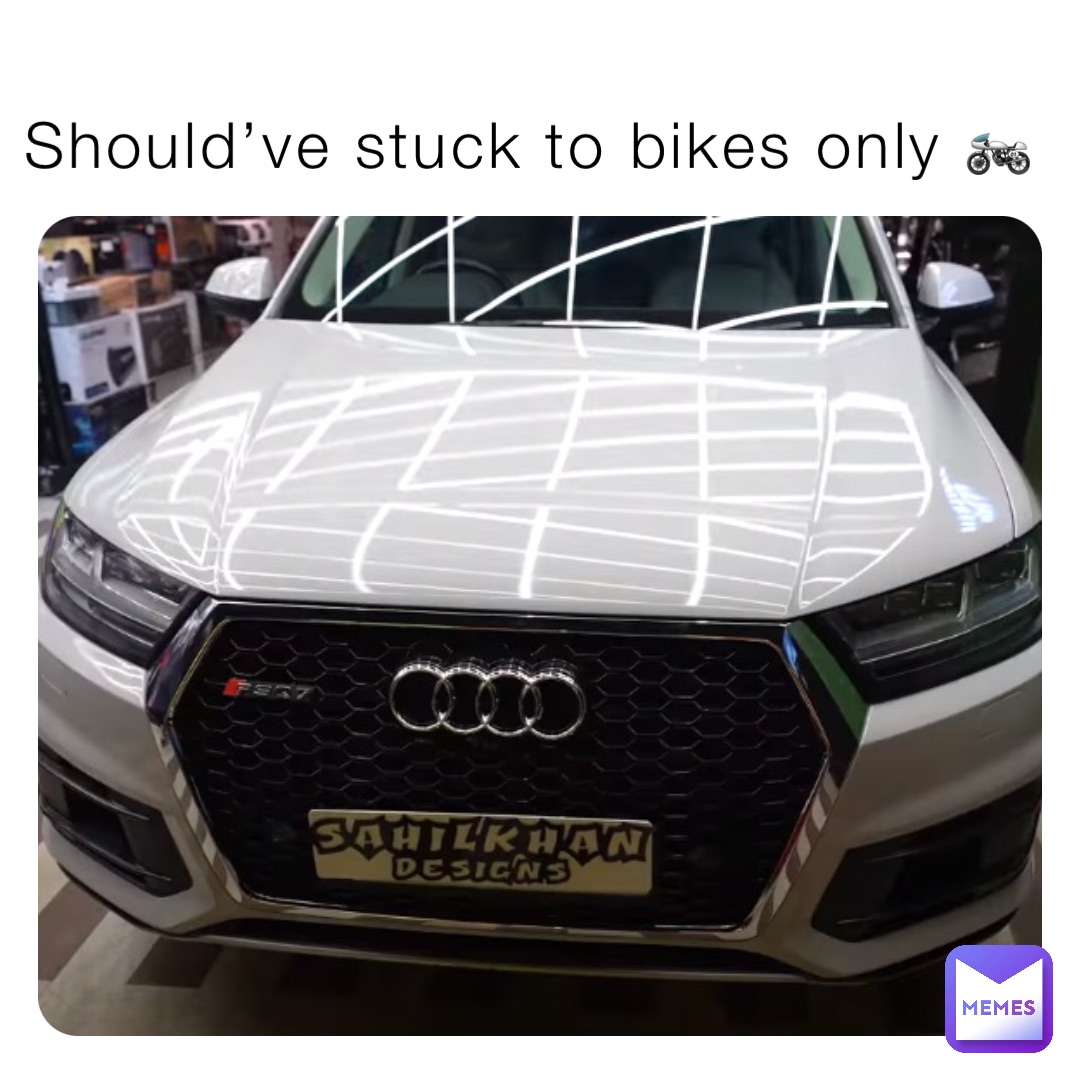 Should’ve stuck to bikes only 🏍