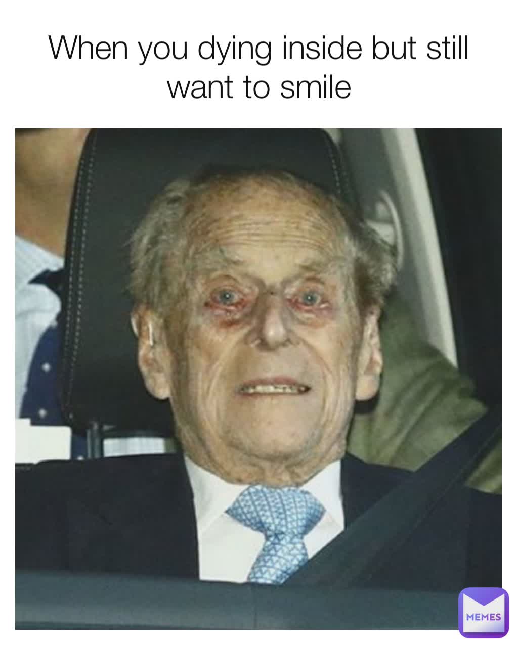 When you dying inside but still want to smile