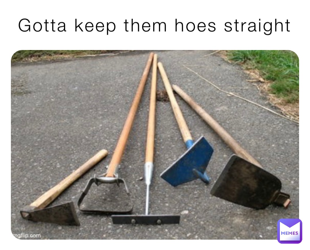 Gotta keep them hoes straight