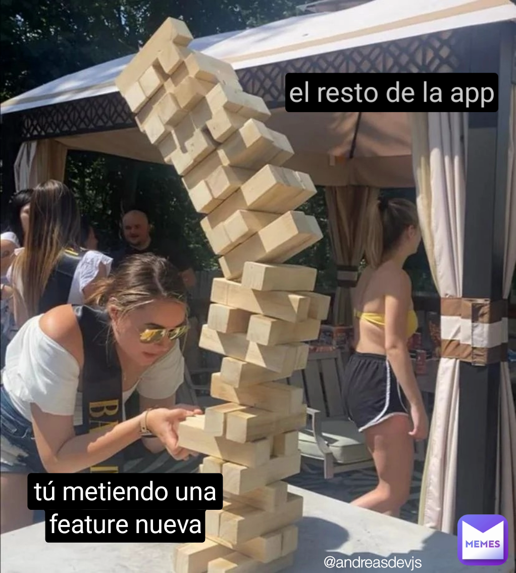 el resto de la app @andreasdevjs tú metiendo una feature nueva