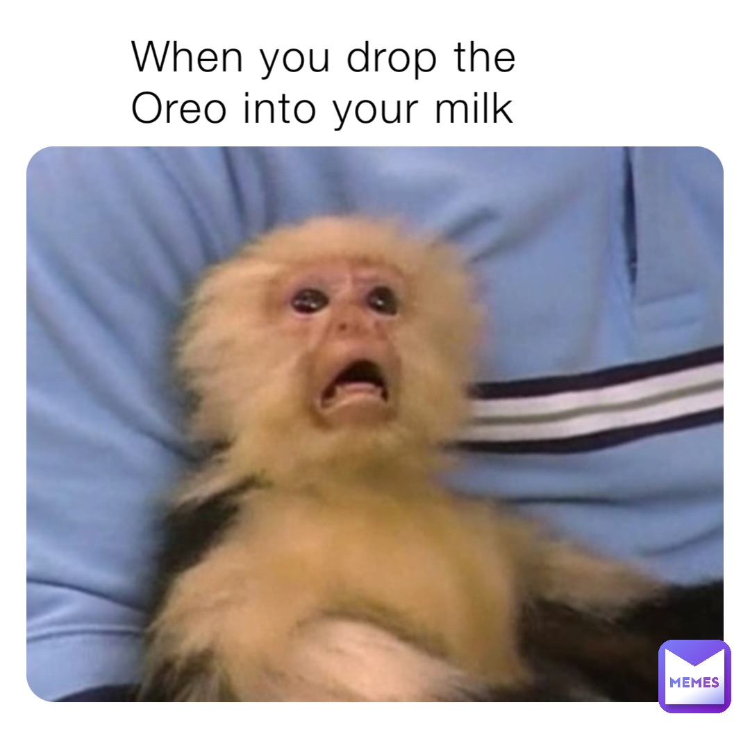 When you drop the Oreo into your milk