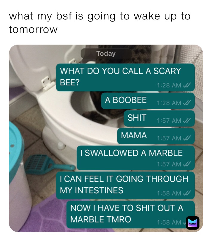 what my bsf is going to wake up to tomorrow 