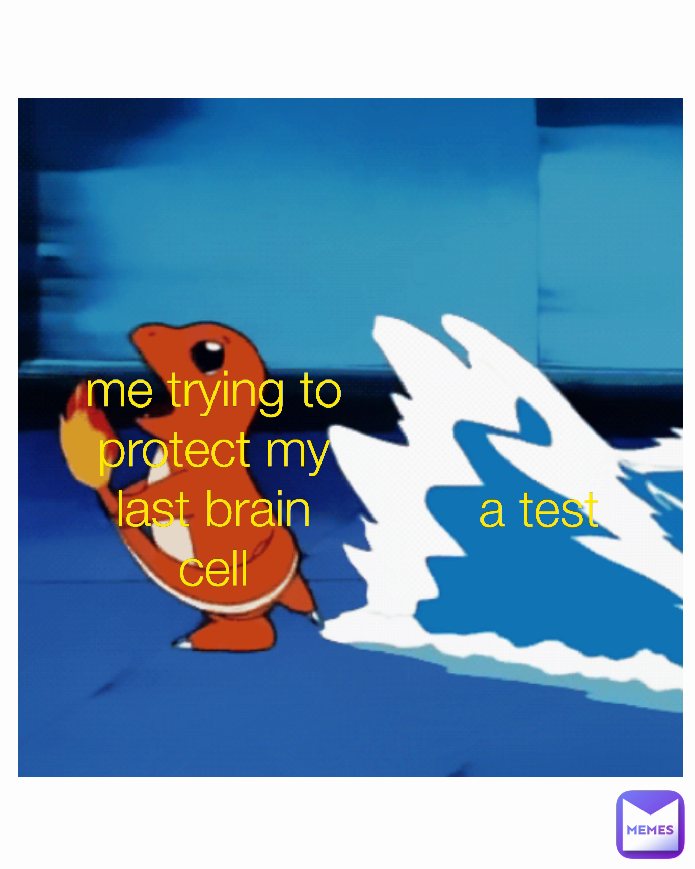me trying to protect my last brain cell a test 