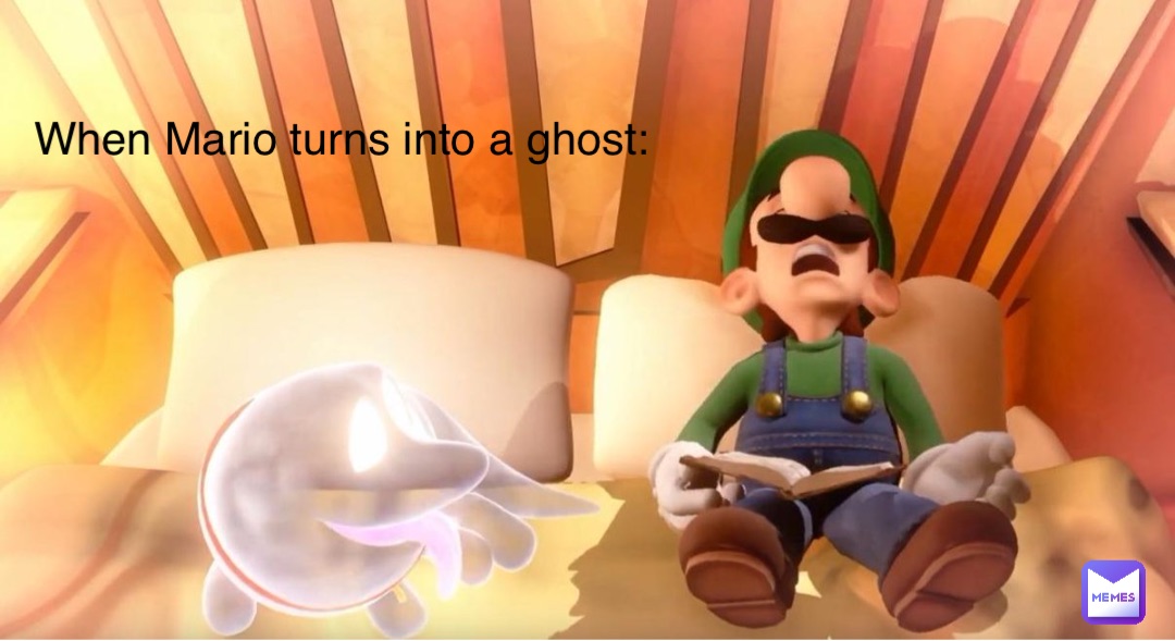 When Mario turns into a ghost: