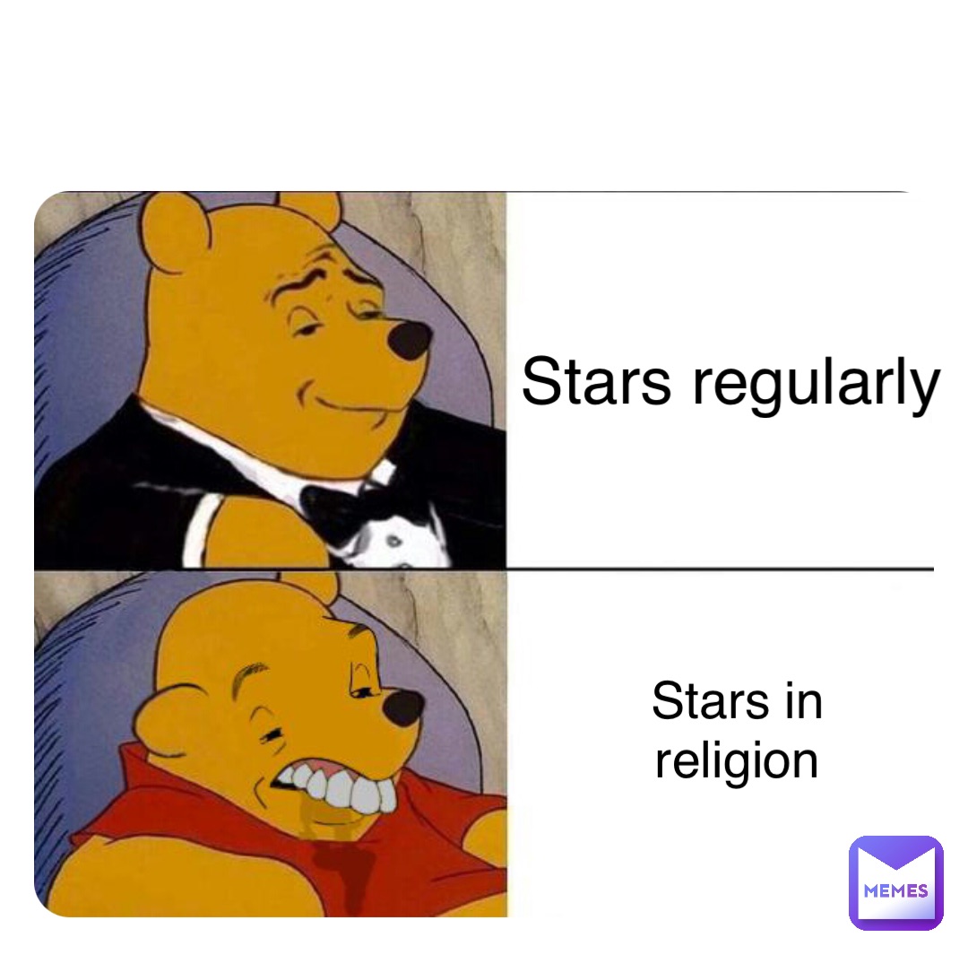 Stars regularly Stars in
religion