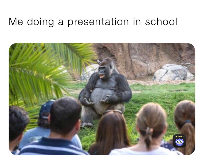 Me doing a presentation in school