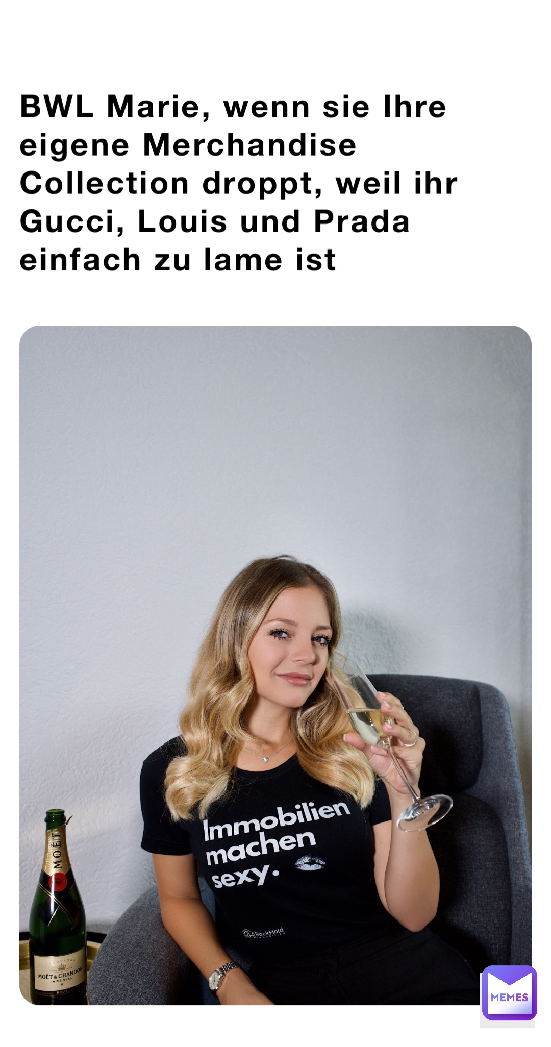 BWL Marie, wenn sie Ihre eigene Merchandise Collection droppt, weil ihr Gucci, Louis und Prada einfach zu lame ist