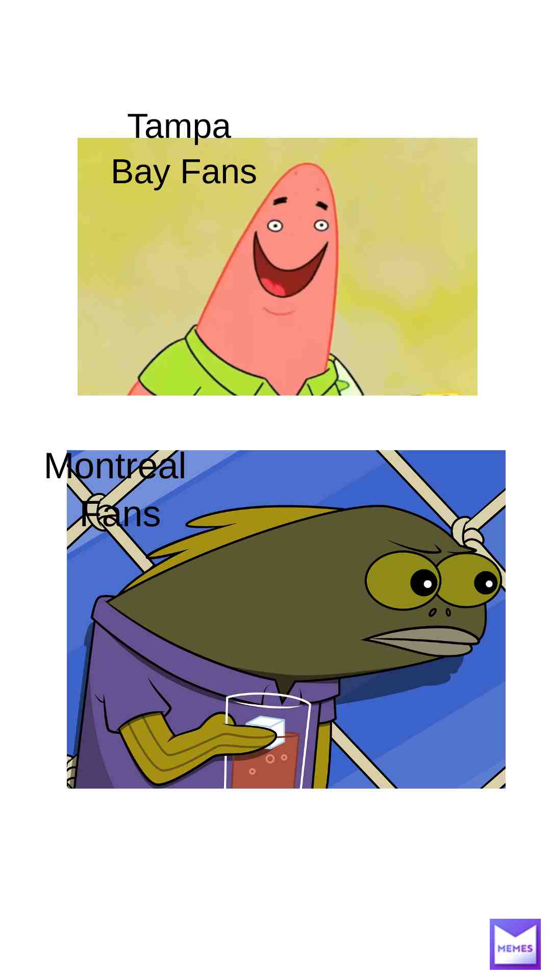 Tampa Bay 3- Montreal 1 FINAL SCORE TB leads series 2-0 #hockey #spongebob #spongebobmemes #Tampa Bay #Montreal #Championship #Final
