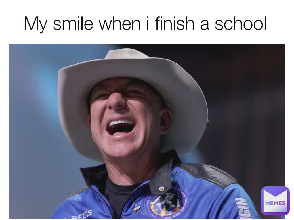 My smile when i finish a school