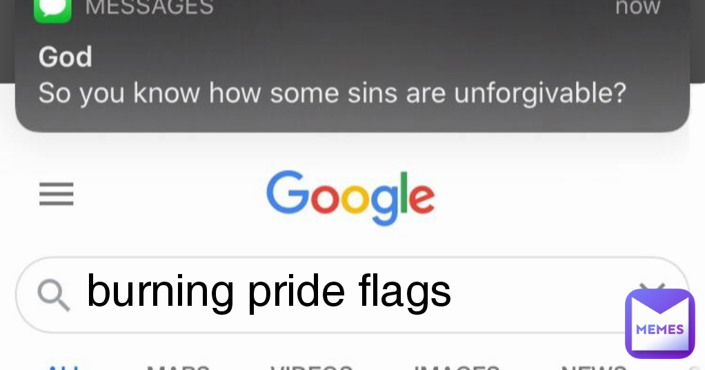 burning pride flags