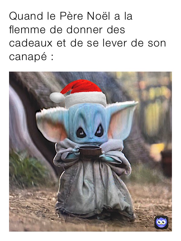 Quand le Père Noël a la flemme de donner des cadeaux et de se lever de son canapé :