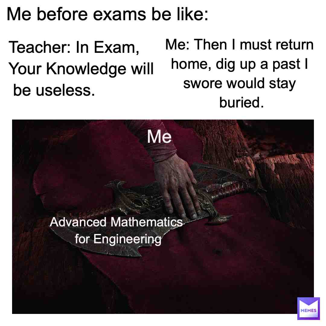 Me before exams be like 🤣 #meme #memes #memesdaily #funny #funnymemes #school #schoolmemes #maths #maths #godofwar #kratos #gaming