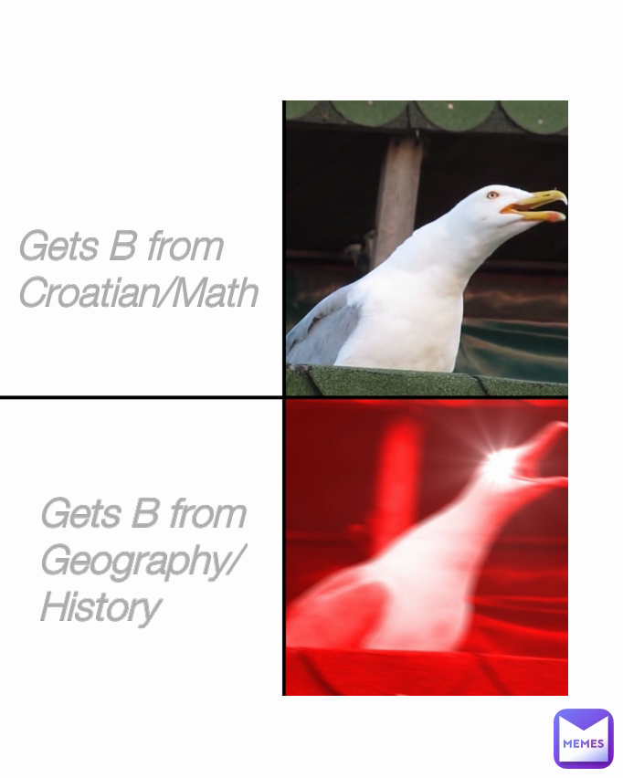 Gets B from Croatian/Math Gets B from Geography/History 