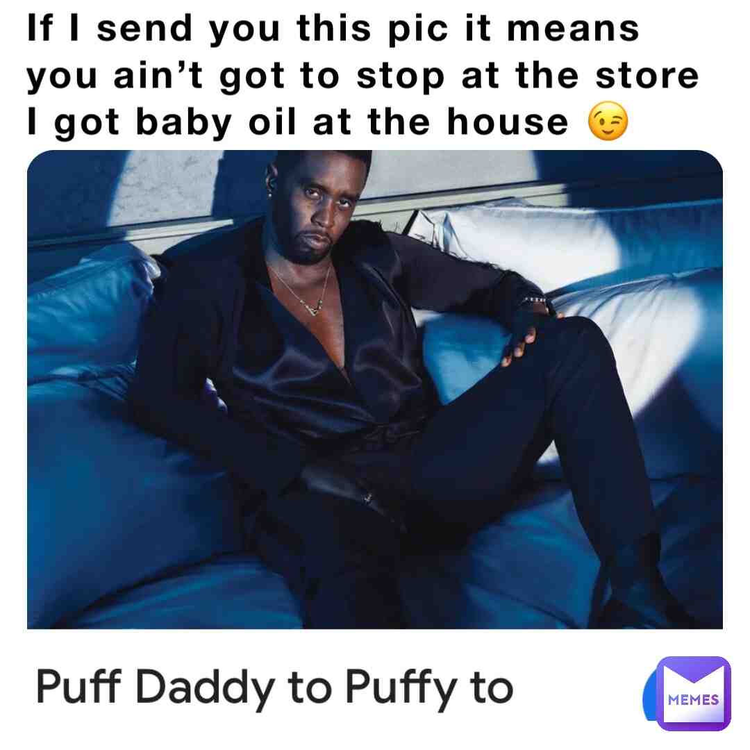 #diddy is going down 😂😂😂 #babyoil #johnsonandjohnson