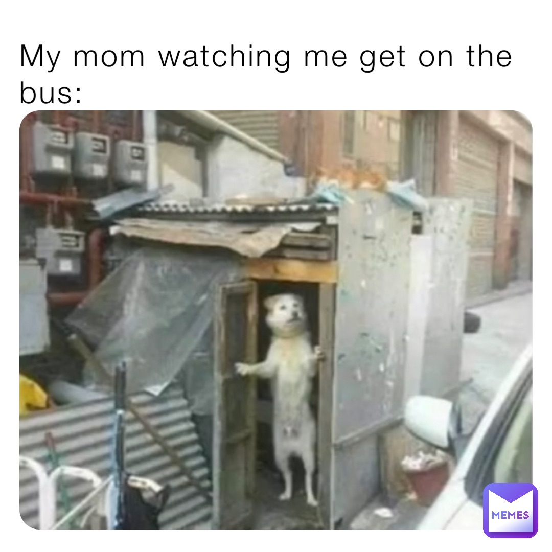 My mom watching me get on the bus emmahartsfield memes