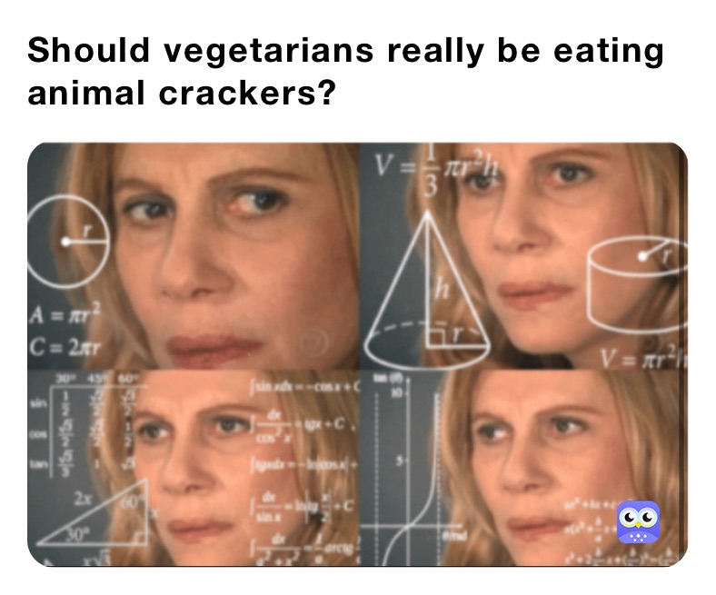 Should vegetarians really be eating animal crackers?