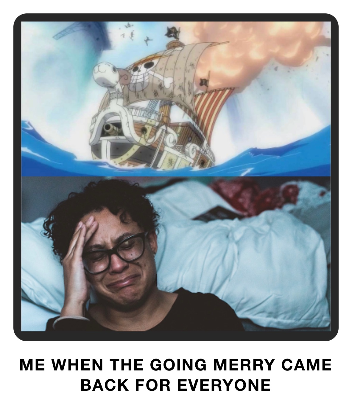 ME WHEN THE GOING MERRY CAME BACK FOR EVERYONE