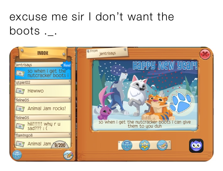 excuse me sir I don’t want the boots ._. excuse me sir I don’t want the boots ._.