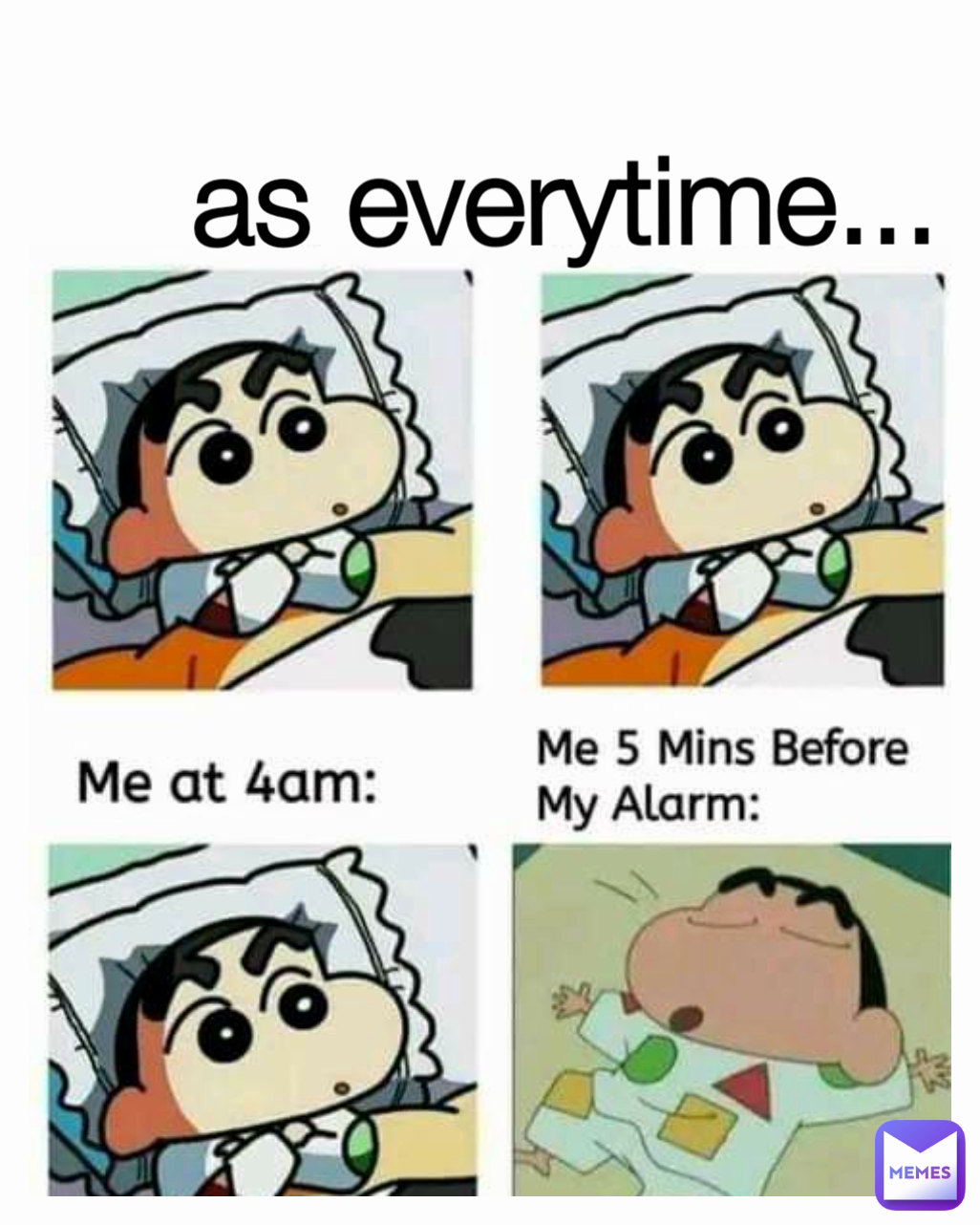 as everytime...
