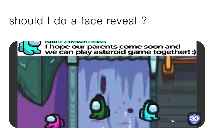 should I do a face reveal ?