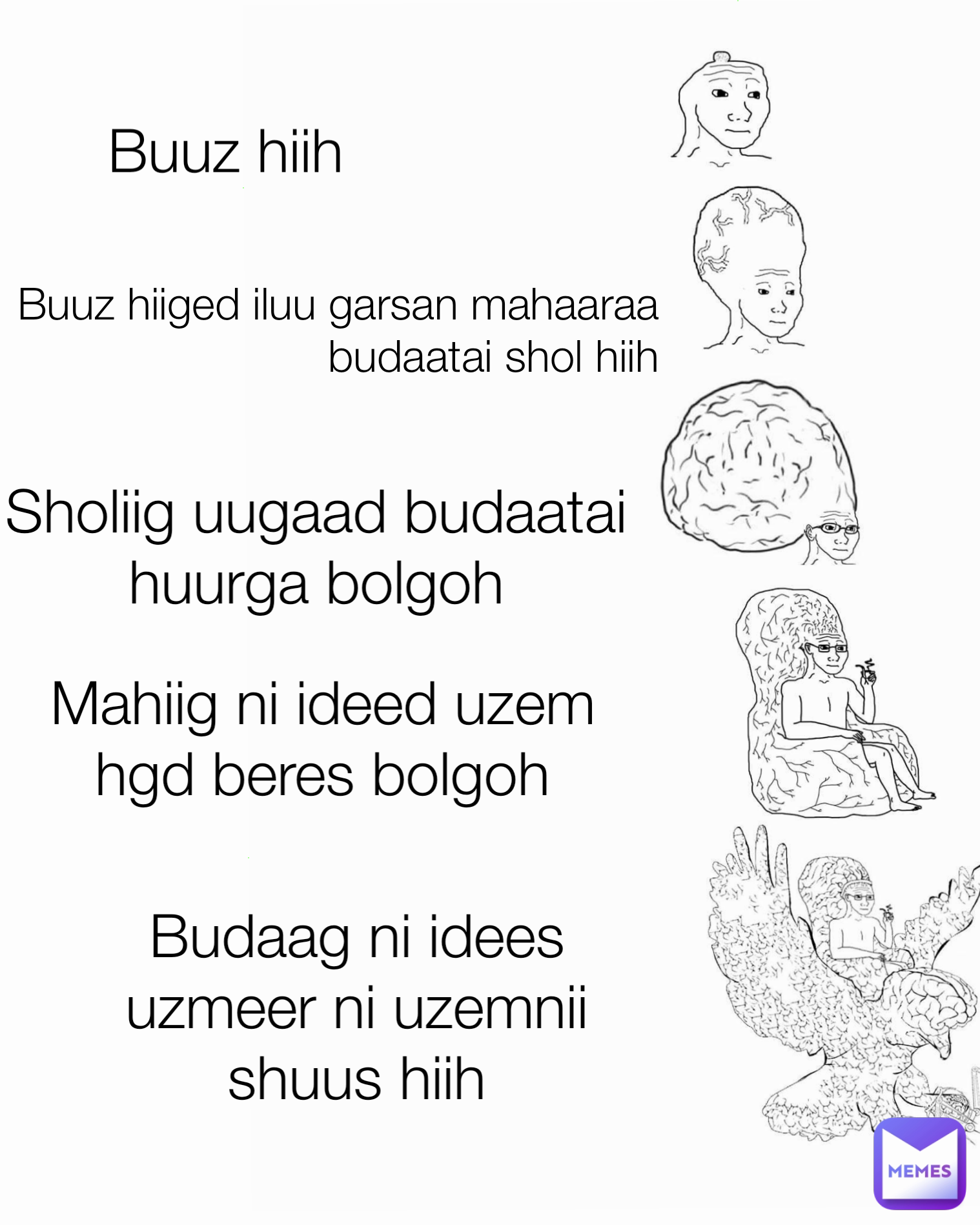 Mahiig ni ideed uzem hgd beres bolgoh Buuz hiiged iluu garsan mahaaraa budaatai shol hiih Budaag ni idees uzmeer ni uzemnii shuus hiih Buuz hiih Sholiig uugaad budaatai huurga bolgoh