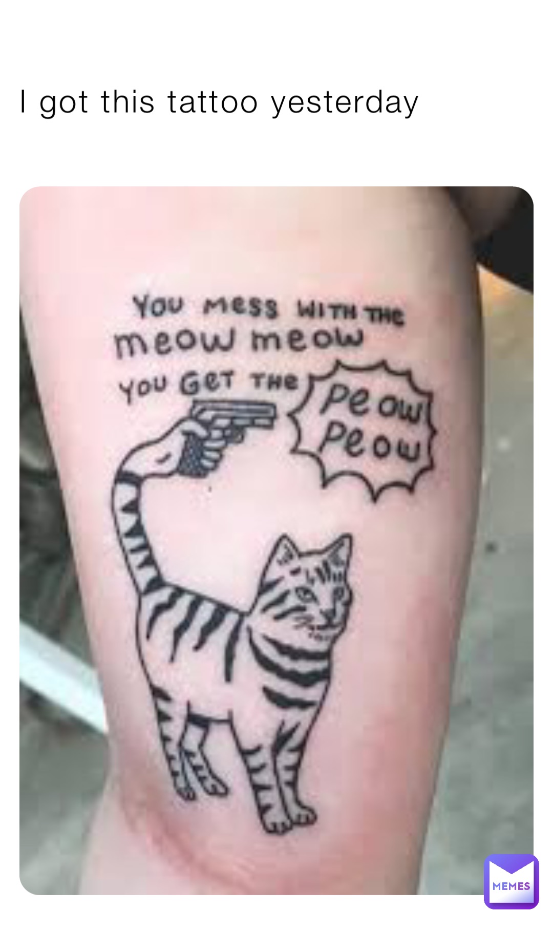 Minimalistic Meow Meow Tattoo by Asylum Artist @veenyyx . . . . . . .  #Banning #beaumont #Redlands #Yucaipa #sanbernardino #angel #wings… |  Instagram
