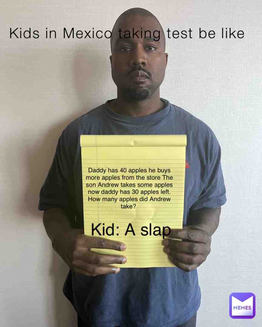 Comment if you were brave enough to put something like this on your test