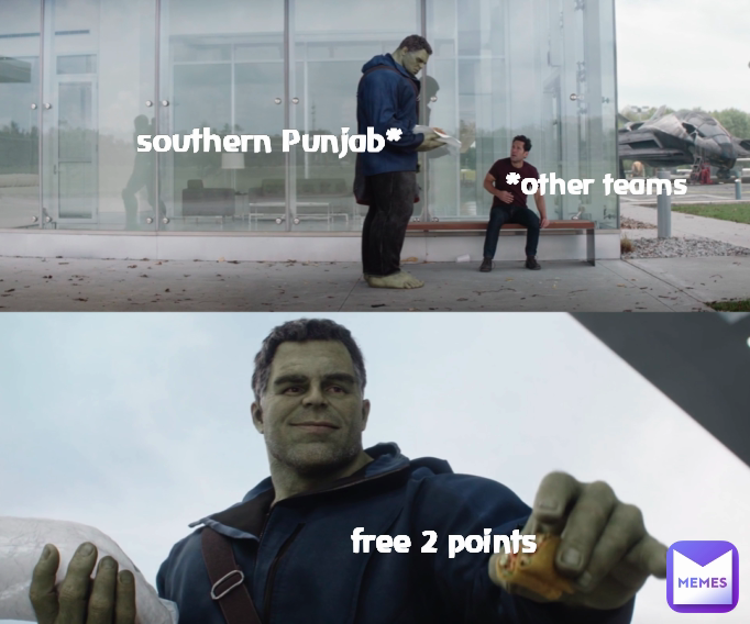 free 2 points southern Punjab* *other teams