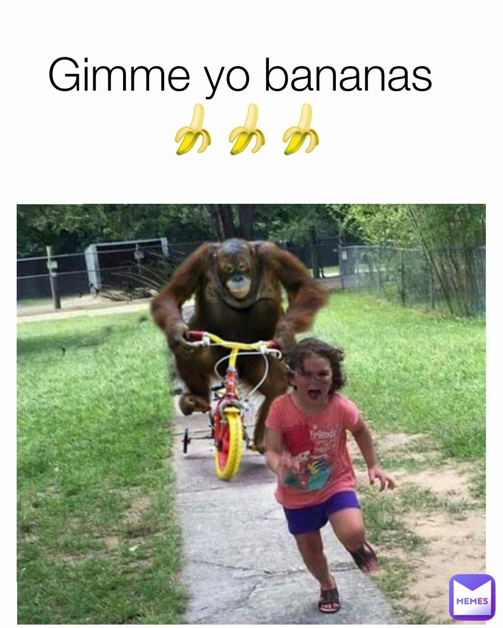 Gimme yo bananas 
🍌🍌🍌