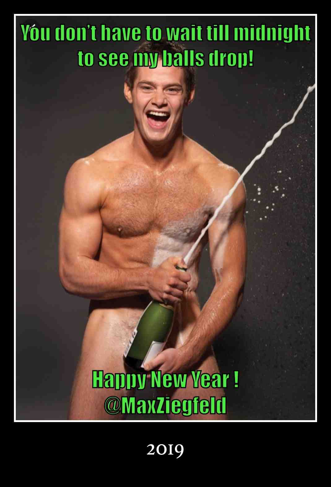 You don\u2019t have to wait till #midnight to see my #balls drop #ball drop #happynewyear #2019 #happy2019 #happynewyear2019
#gaysofinstagram #hunk #champagne #popthecork #out #gay #comedian #outgaycomic #lgbtq #lgbtmemes #lgbtqcomics #stud #funnyman #funnymemes #funnyuncle #haha #shoot #yummy #stud #shirtlessguys #happyholidays