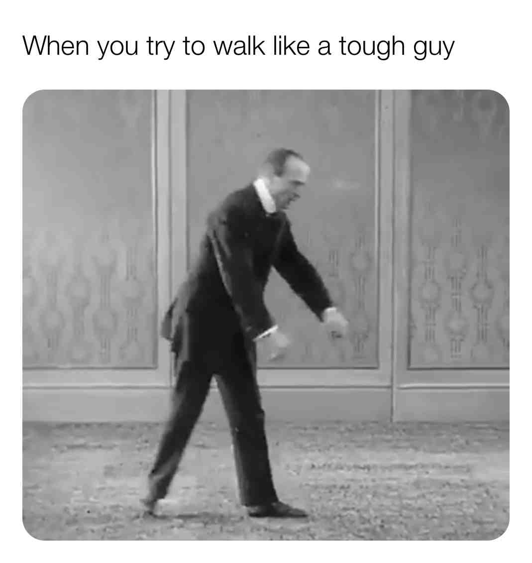 You can’t pretend 💁‍♂️  #guy  #tough  #vintage  #oldtimes  #blackwhite  #confidence  #lit  #funny