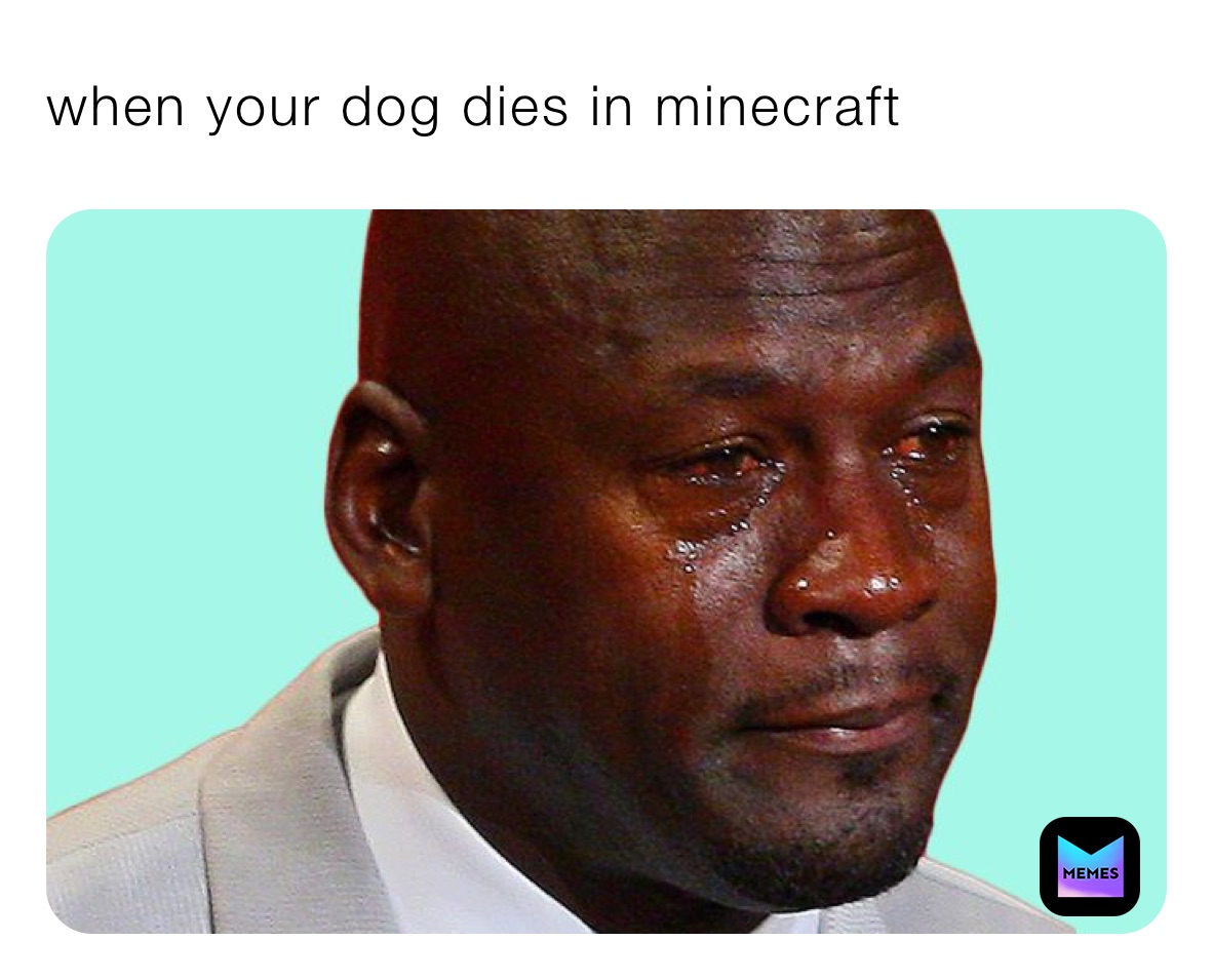 when your dog dies in minecraft 