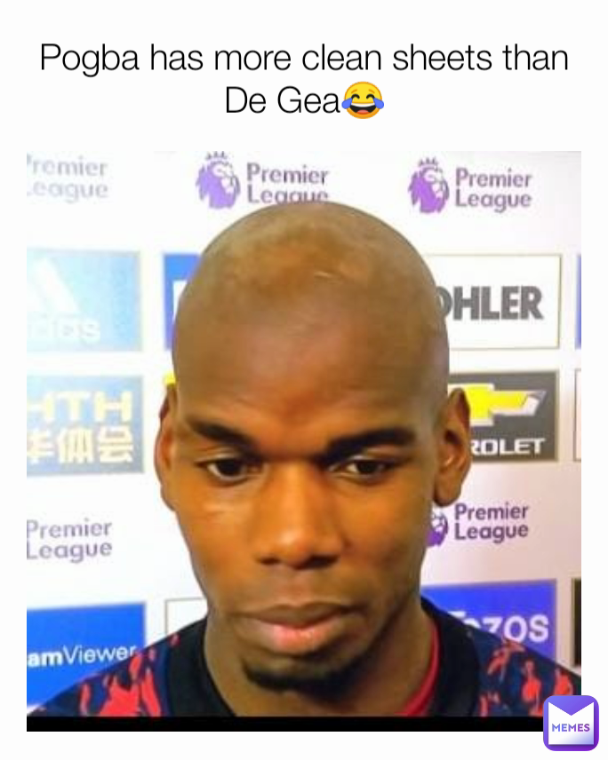 Pogba has more clean sheets than De Gea😂