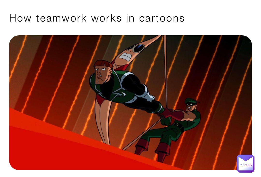 How teamwork works in cartoons