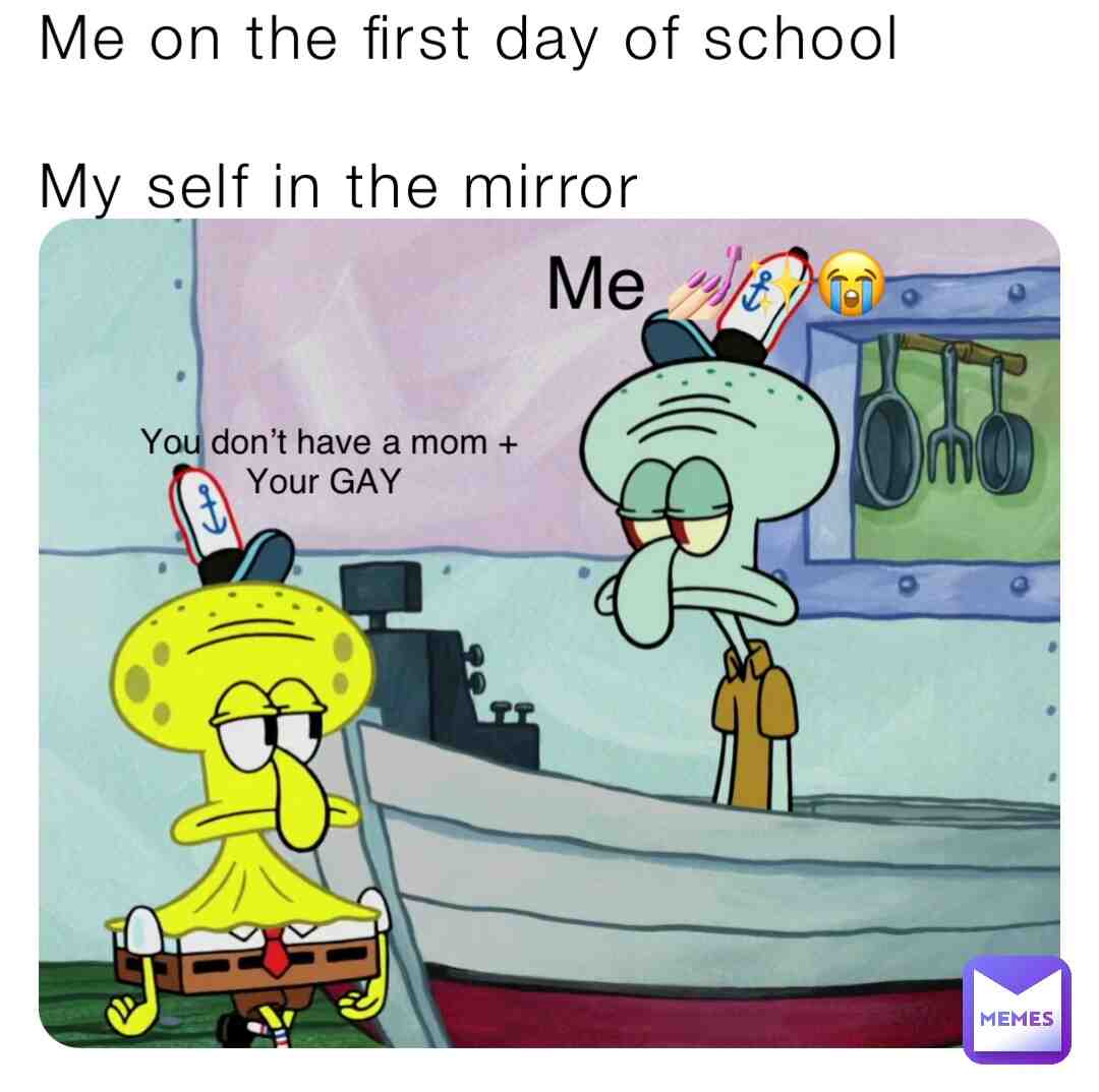 SpongeBob school meme