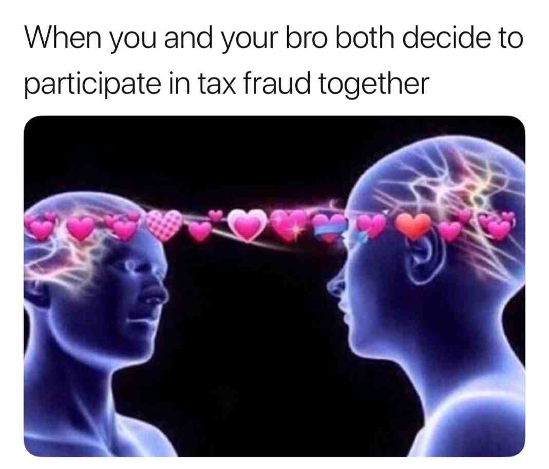 Lol tax fraud #meme #funny
