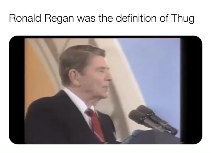 #RonaldRegan #thug #funny