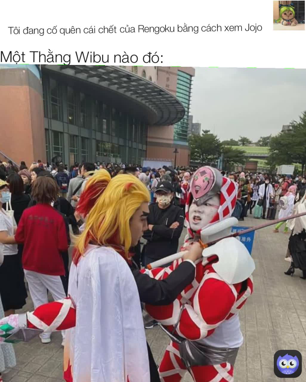 của Rengoku bằng cách xem Jojo Tôi đang cố quên cái chết Một Thằng Wibu ...