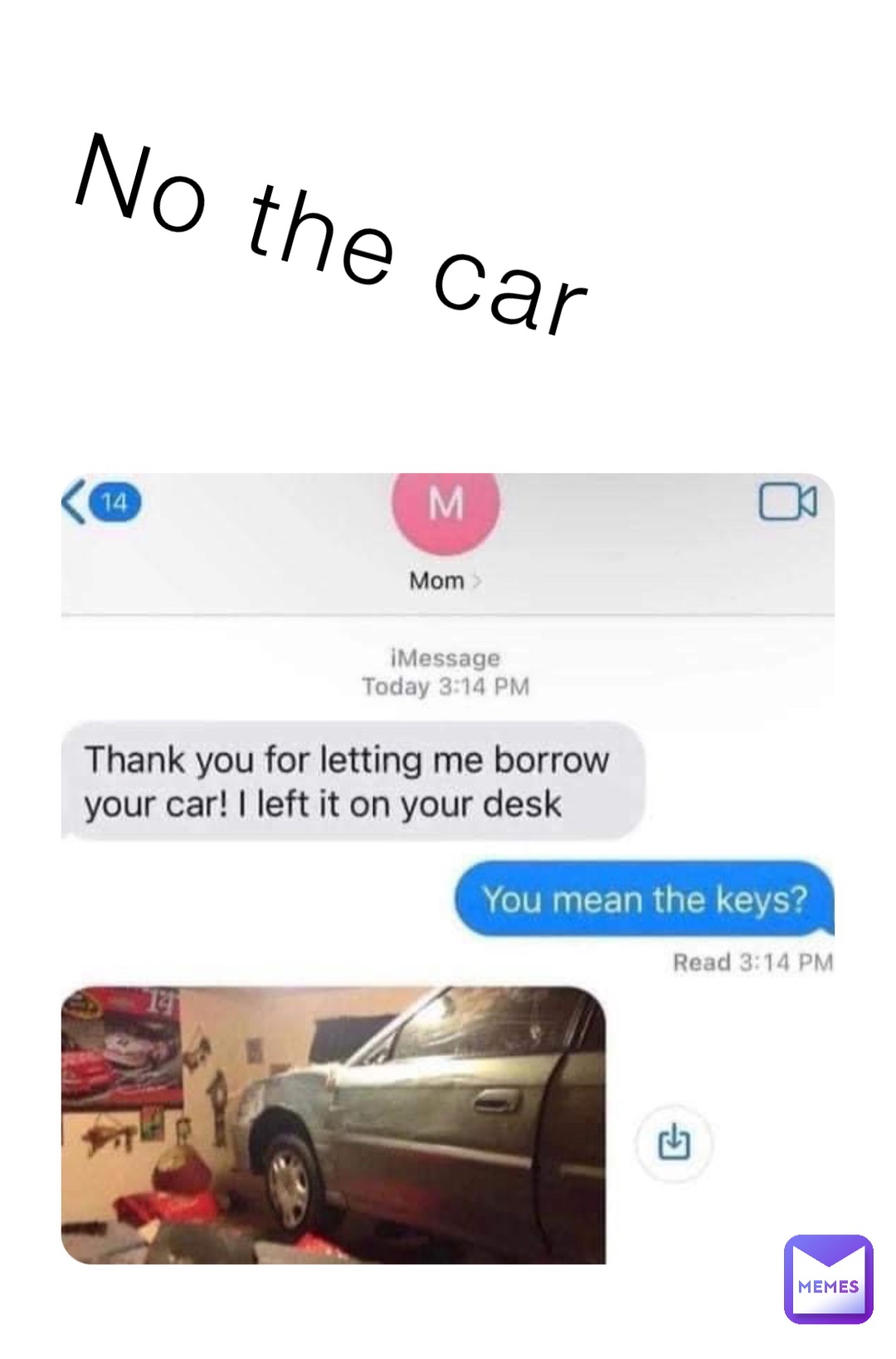 No the car