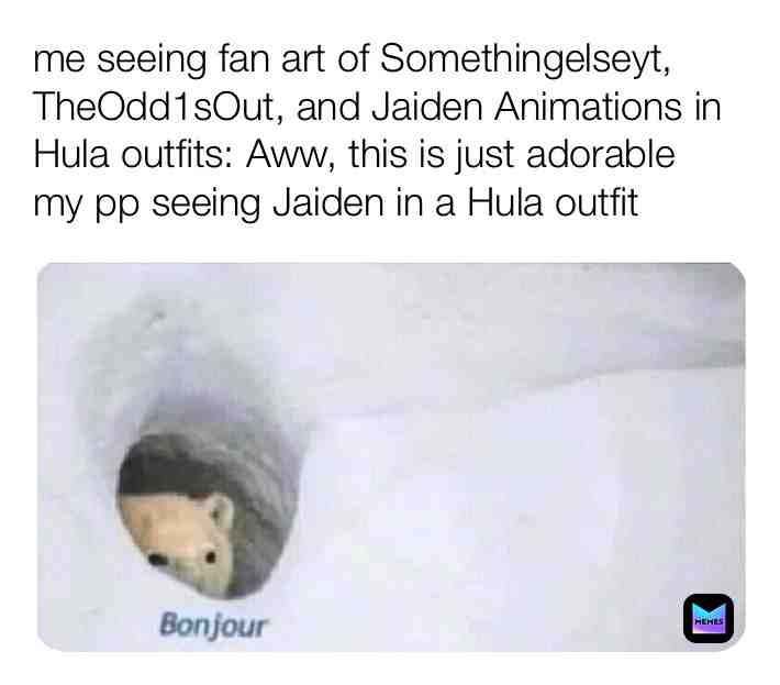 (Feel free to comment) Aww, Jaiden is just to cute in that outfi- Oh crap, help, I have a boner, I am not a simp #theodd1sout #jaidenanimations #somethingelseyt