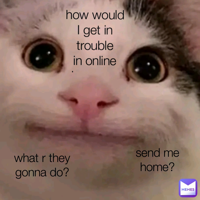 how would I get in trouble in online classes ..... send me home? what r they gonna do?